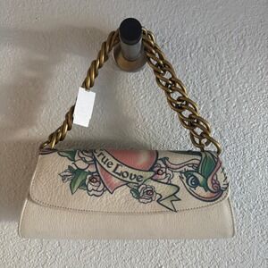 Tammi Lyn Y2K chain bag True Love Heart satchel mini